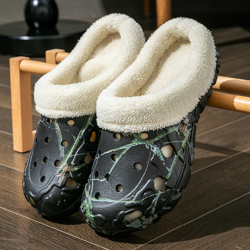 Warm Indoor/Outdoor Slippers with Soft Fleece Lining