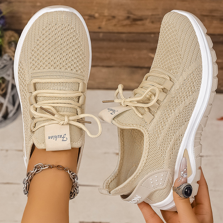 Women's Breathable Cushioned PVC Sole Running Shoes