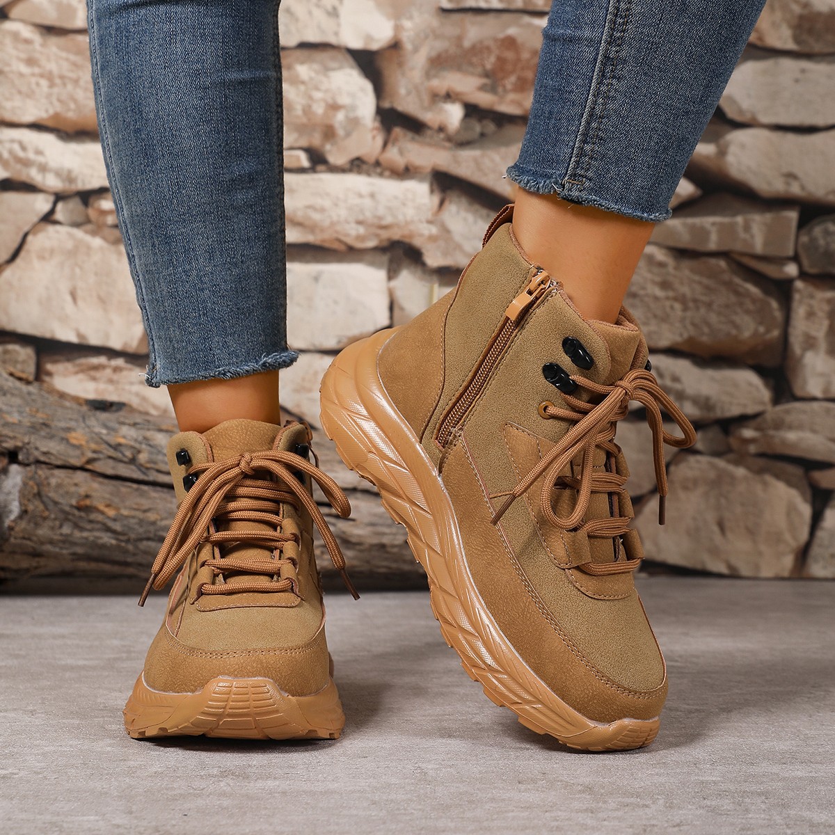 Women's Winter Thick Cushioned Sole Ankle Boots