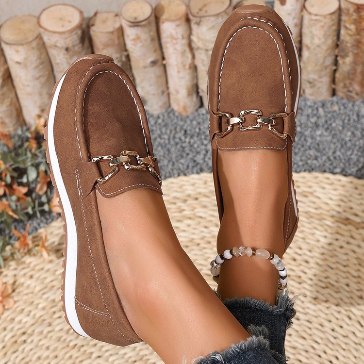 Comfortable Metal Slip-on Shoes