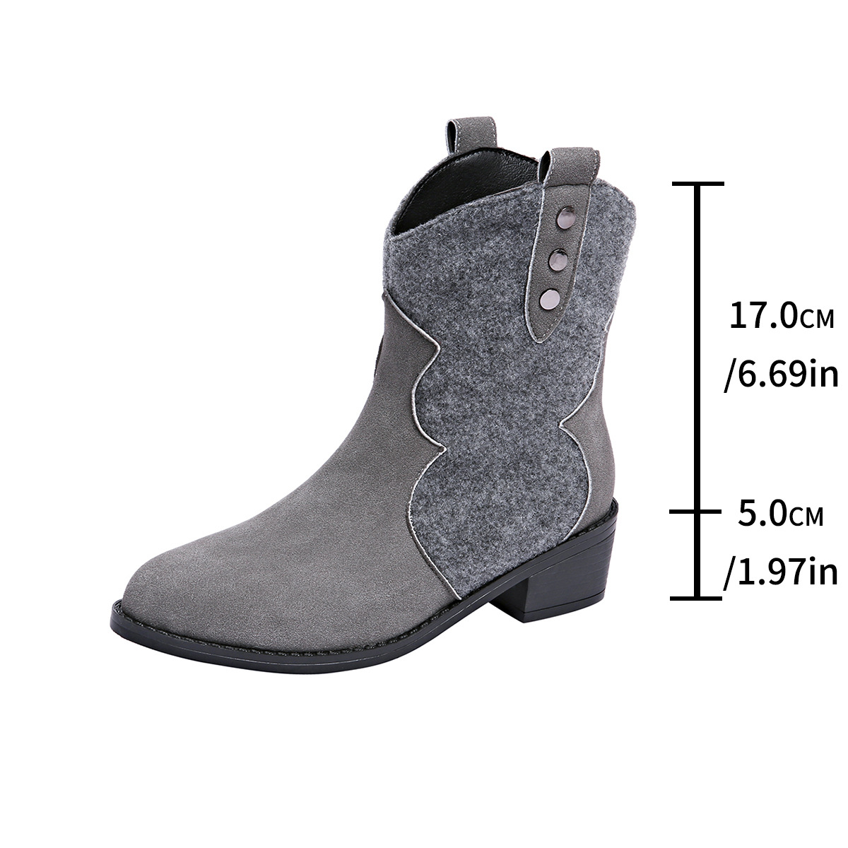 Women's Chunky Heel Ankle Boots