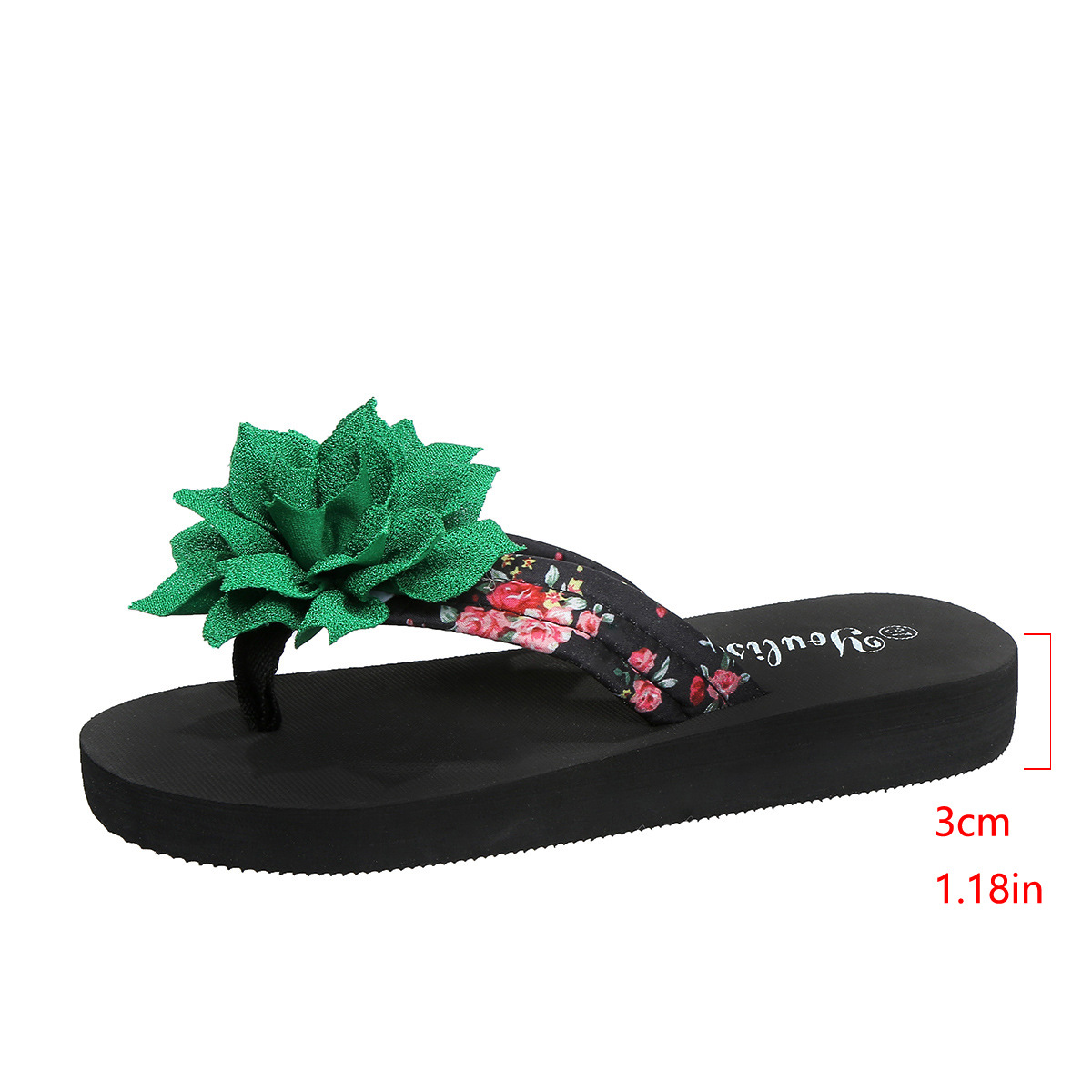 Women's Bohemian Floral Slip-On Flat Sandals