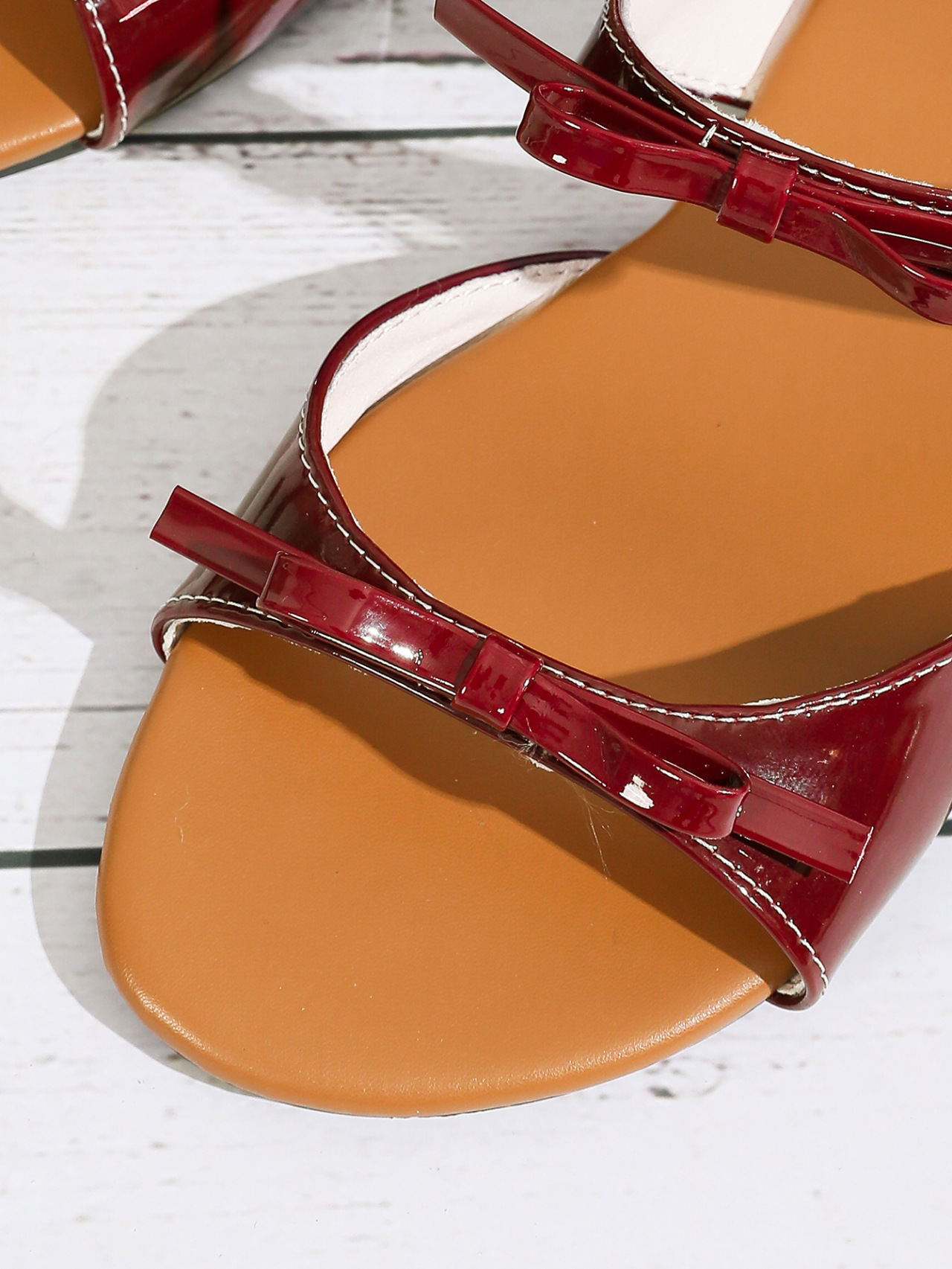 Bowknot Round Toe Beach Casual Flat Slippers