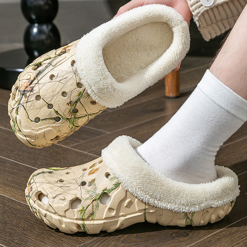 Warm Indoor/Outdoor Slippers with Soft Fleece Lining