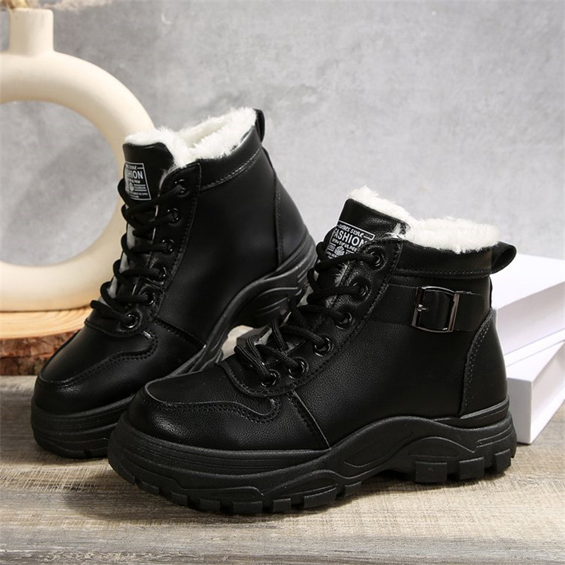 NEW ARRIVAL 60% OFF - Women's Waterproof Warm Fleece-Lined Lace-Up Boots