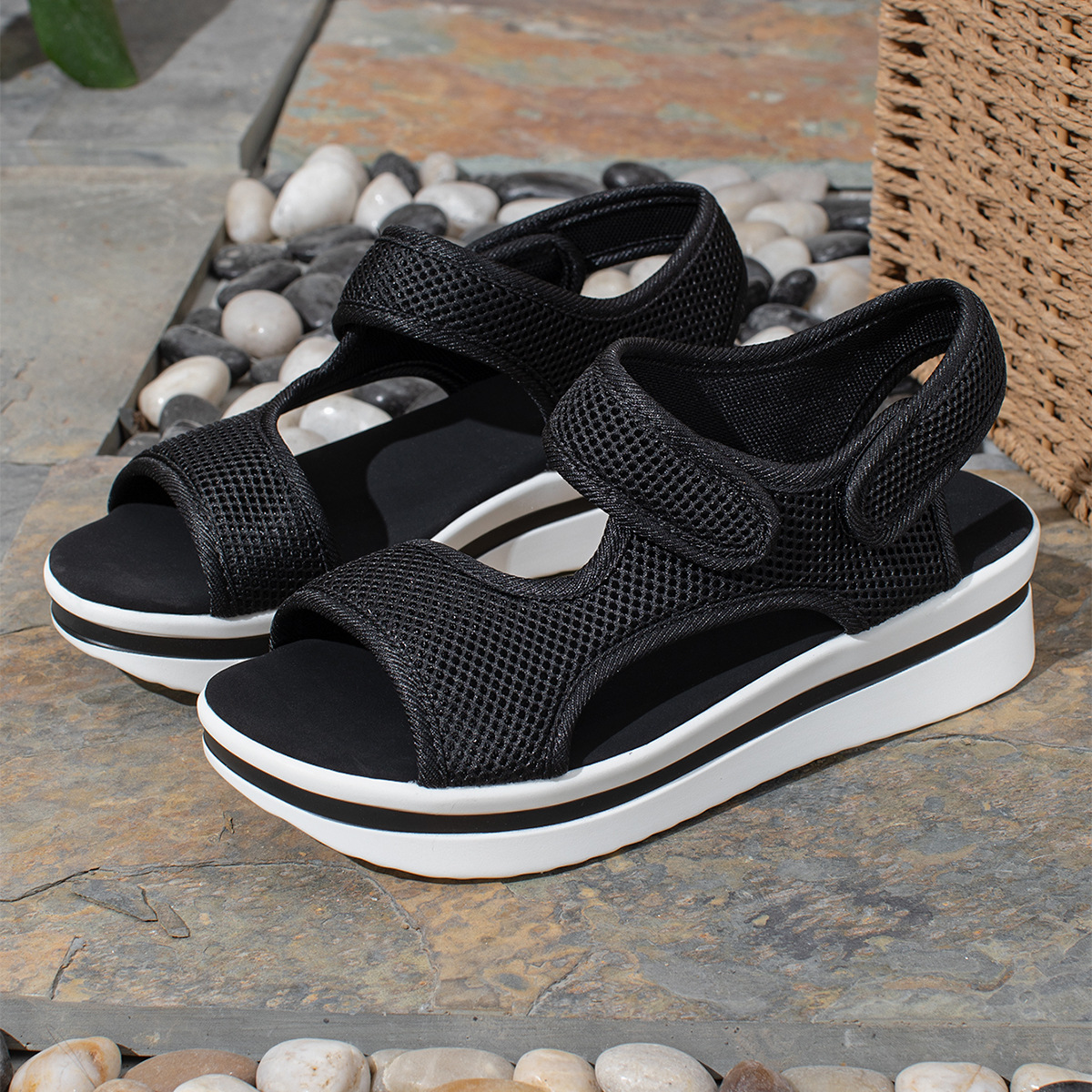 Women's Elegant Thick Sole Open-Toe Sandals