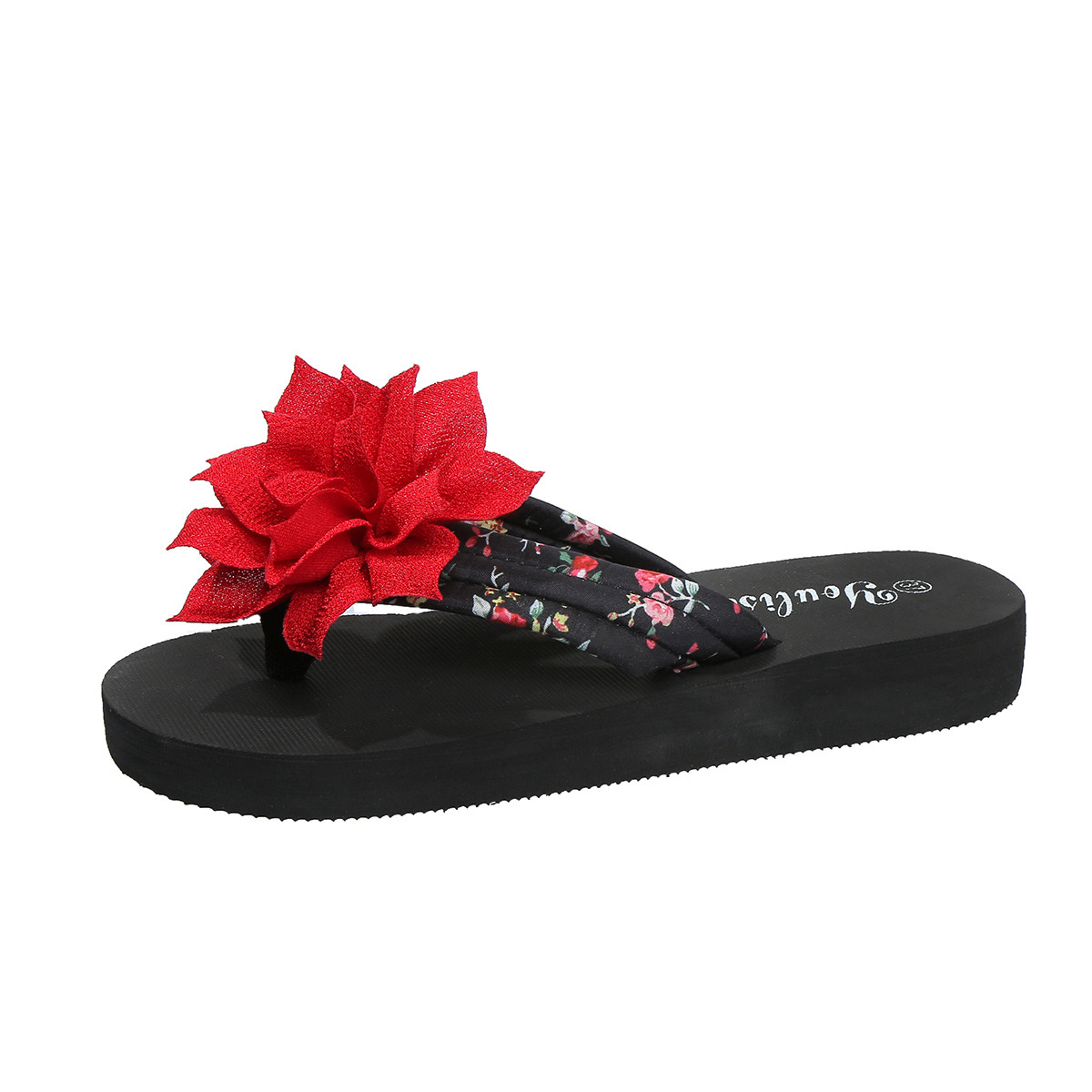 Women's Bohemian Floral Slip-On Flat Sandals