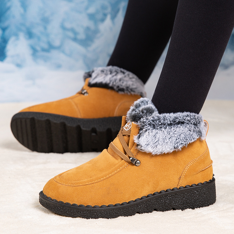Women's Winter Fleece Lining Thickened Warm Short Boots