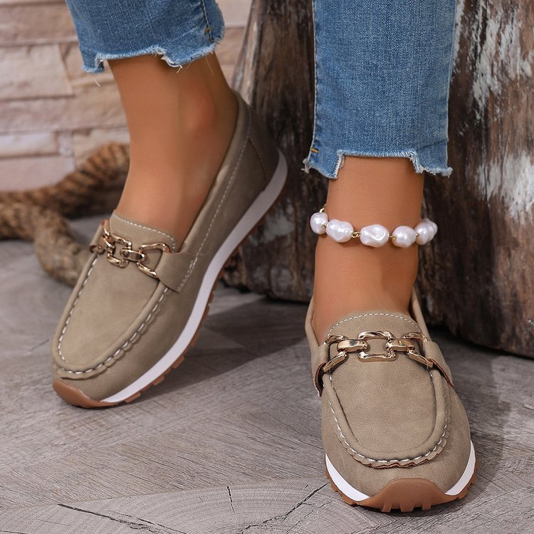 Comfortable Metal Slip-on Shoes