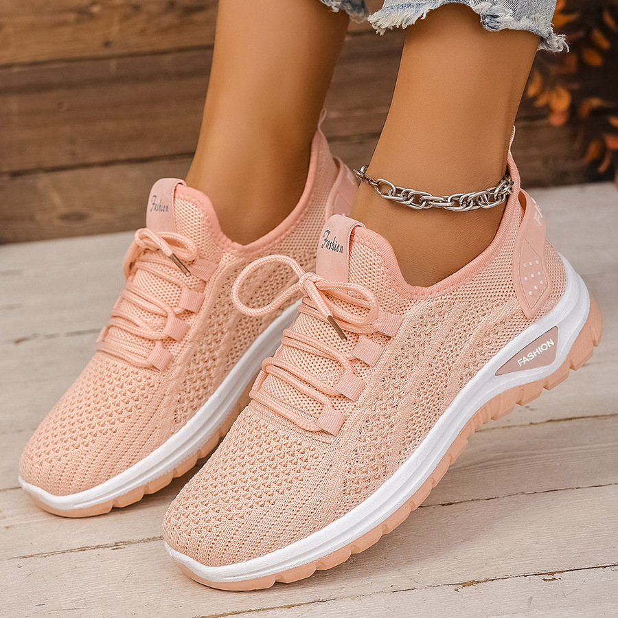 Women's Breathable Cushioned PVC Sole Running Shoes