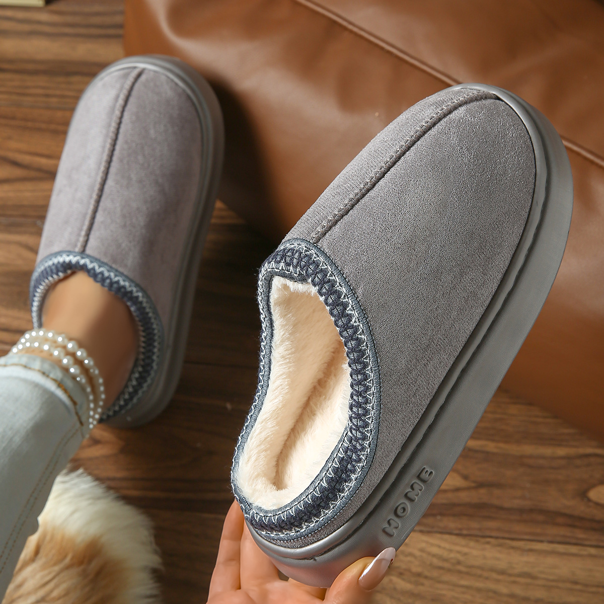 Women's Soft EVA Indoor Plush Slip-On Slippers