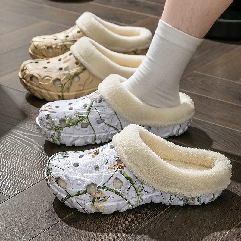 Warm Indoor/Outdoor Slippers with Soft Fleece Lining