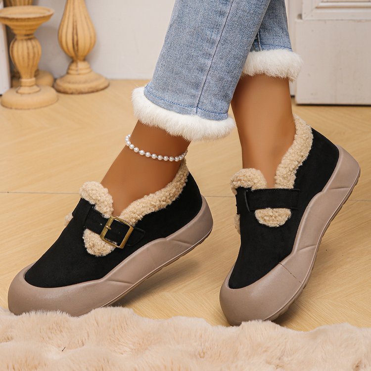 NEW ARRIVAL 70% OFF -  Women's Fleece-Lined Non-Slip Slip-On Boots 