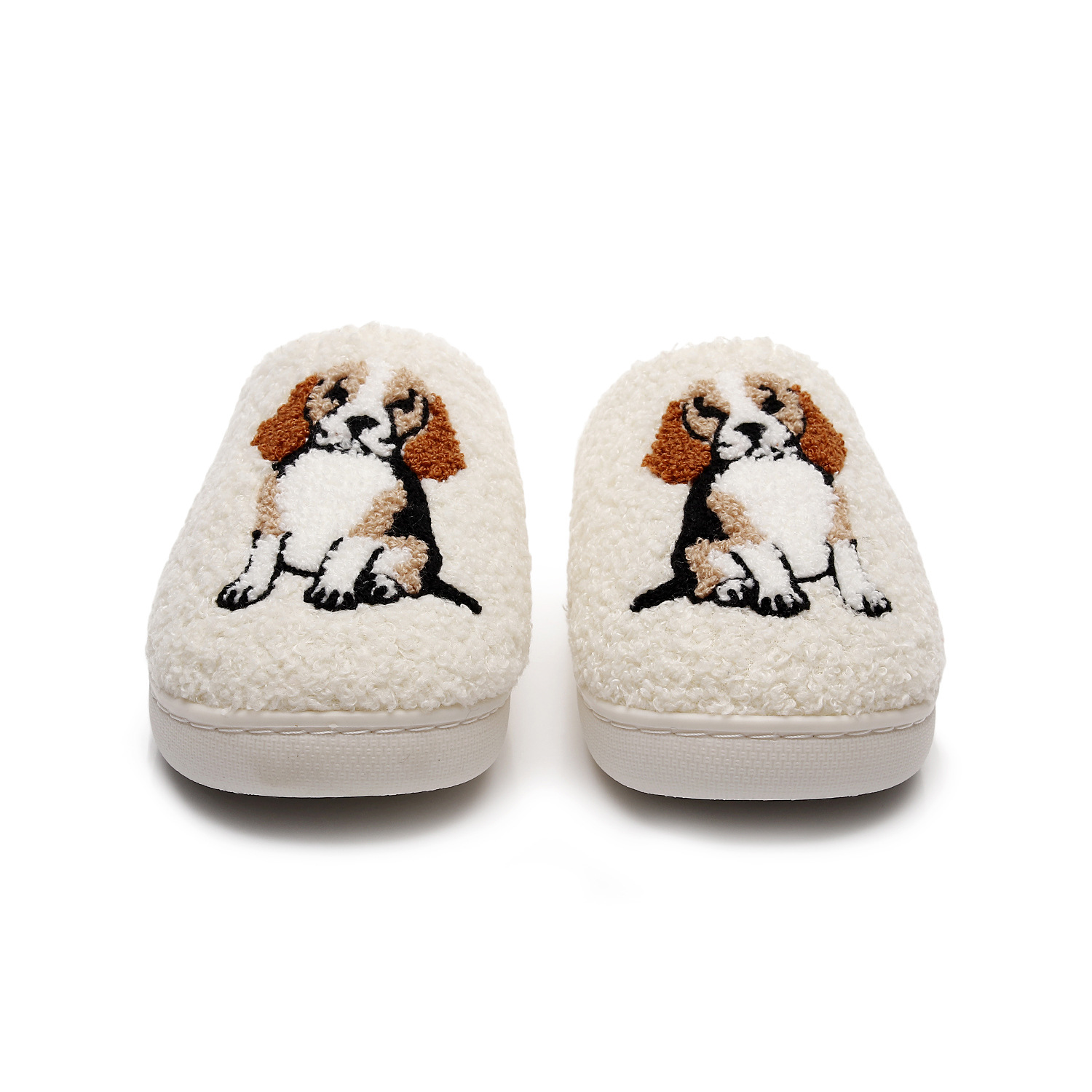 Beagle Couple Cotton Slippers