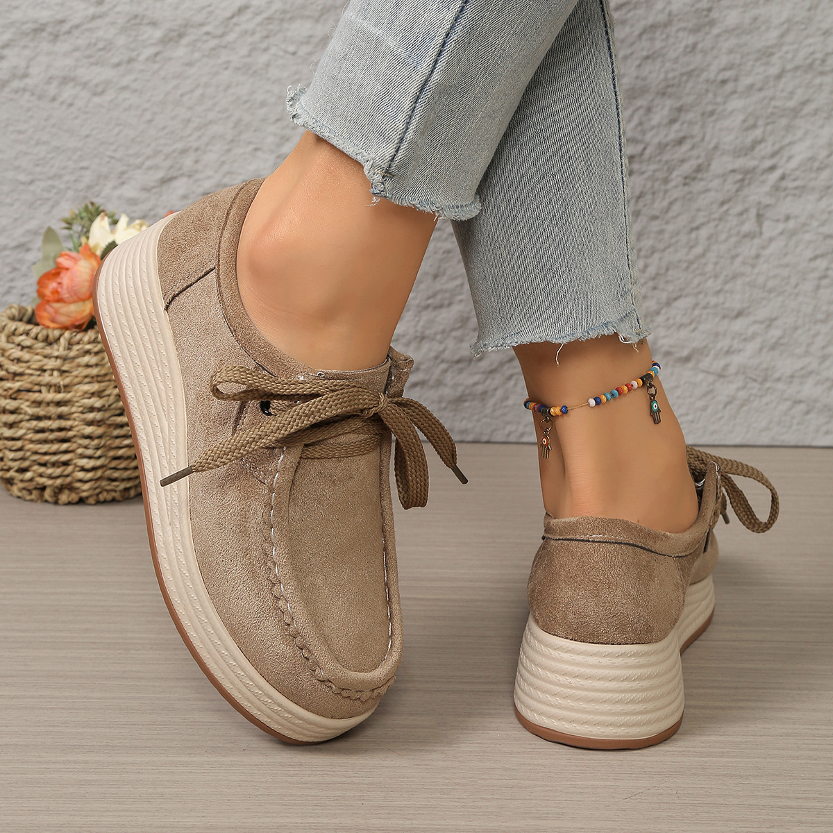 Women's Comfortable Thick-Soled Large-Size Shoes