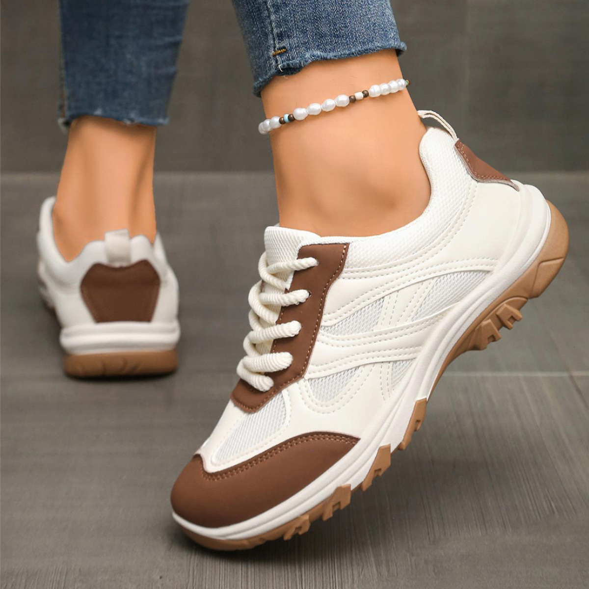 Colorblock Comfortable Breathable Casual Sneakers