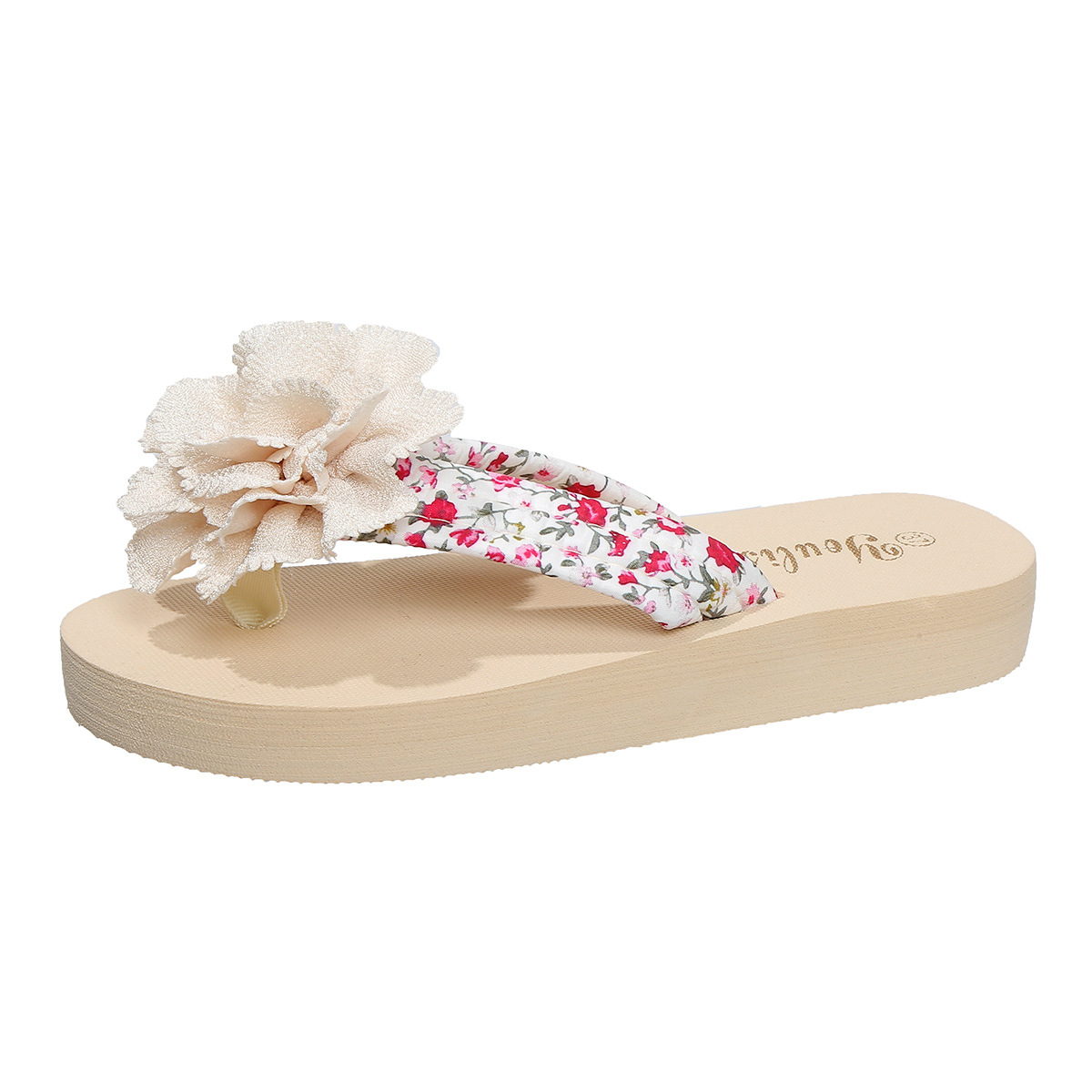 Women's Bohemian Floral Slip-On Flat Sandals