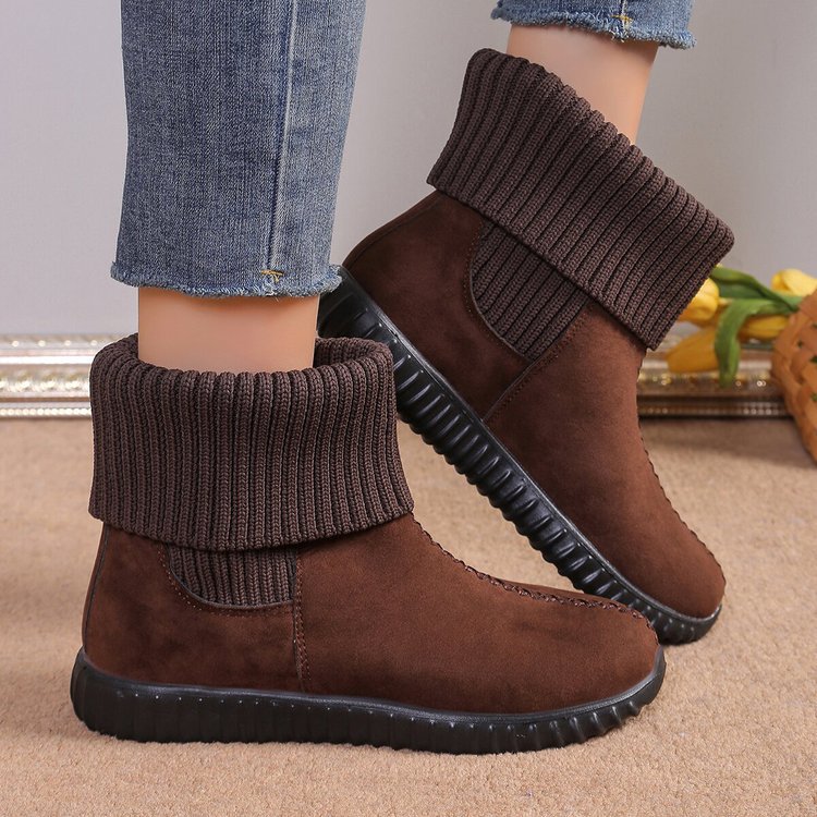 Women's Comfortable Solid Color Short Boots