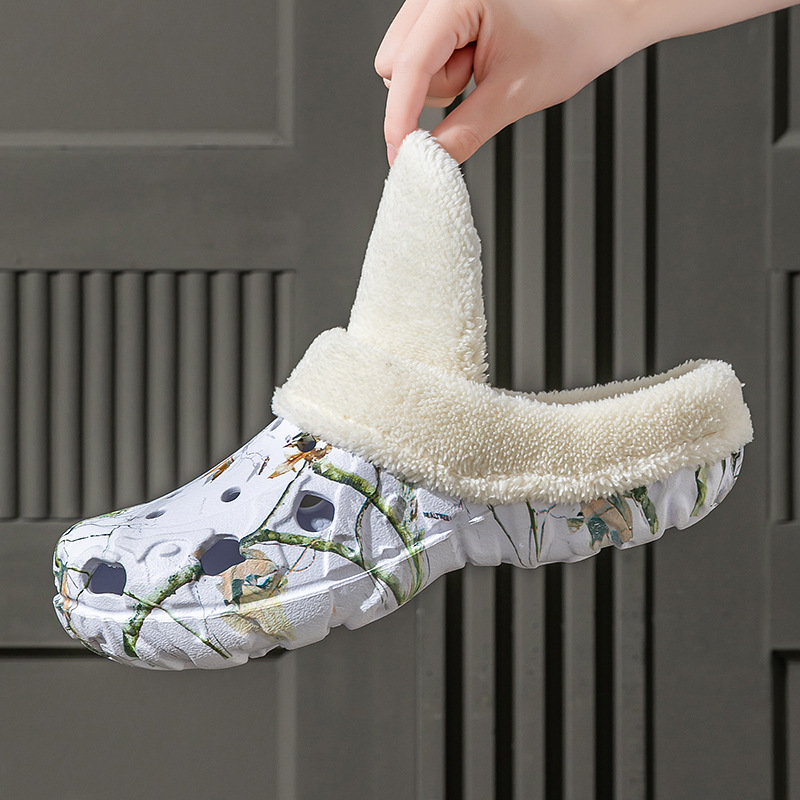 Warm Indoor/Outdoor Slippers with Soft Fleece Lining