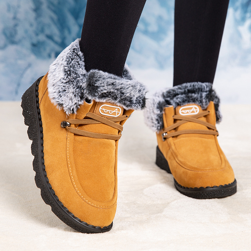 Women's Winter Fleece Lining Thickened Warm Short Boots