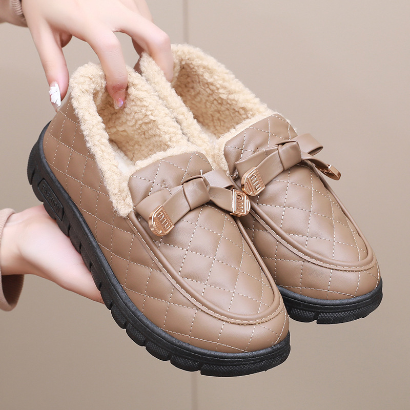 Velvet Waterproof Comfortable Thick-soled Cotton Shoes