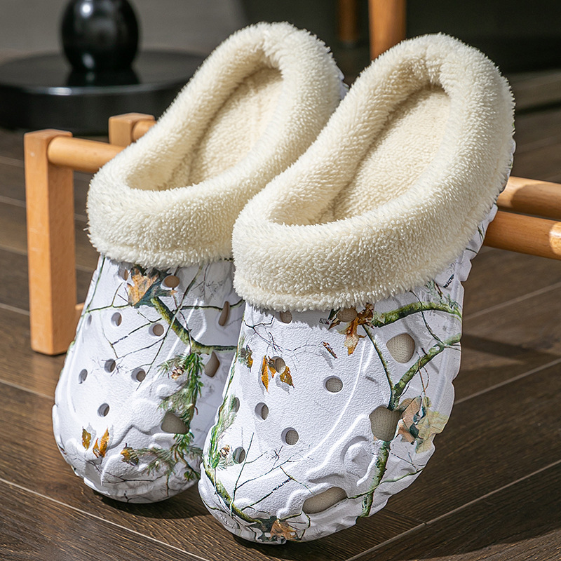 Warm Indoor/Outdoor Slippers with Soft Fleece Lining