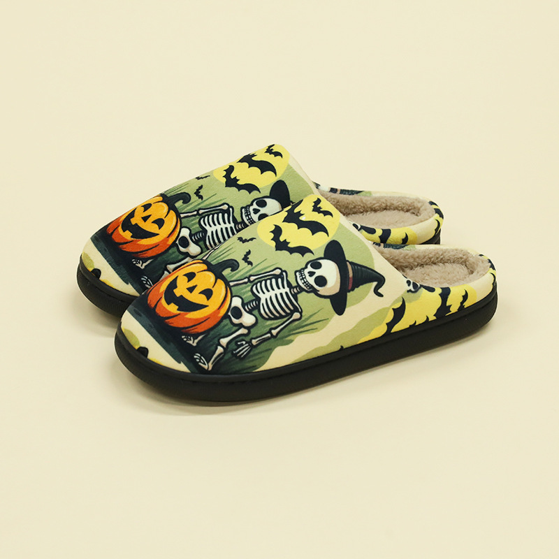 Halloween Couple Cotton Slippers