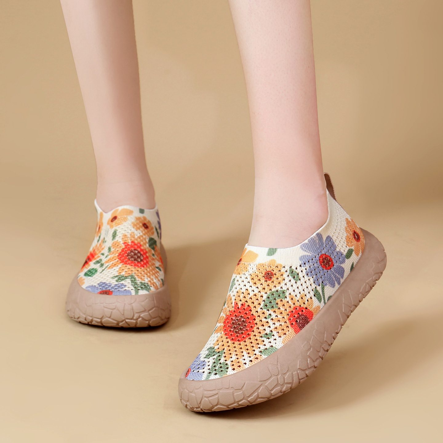 Women's Breathable Lightweight Non-Slip Walking Shoes