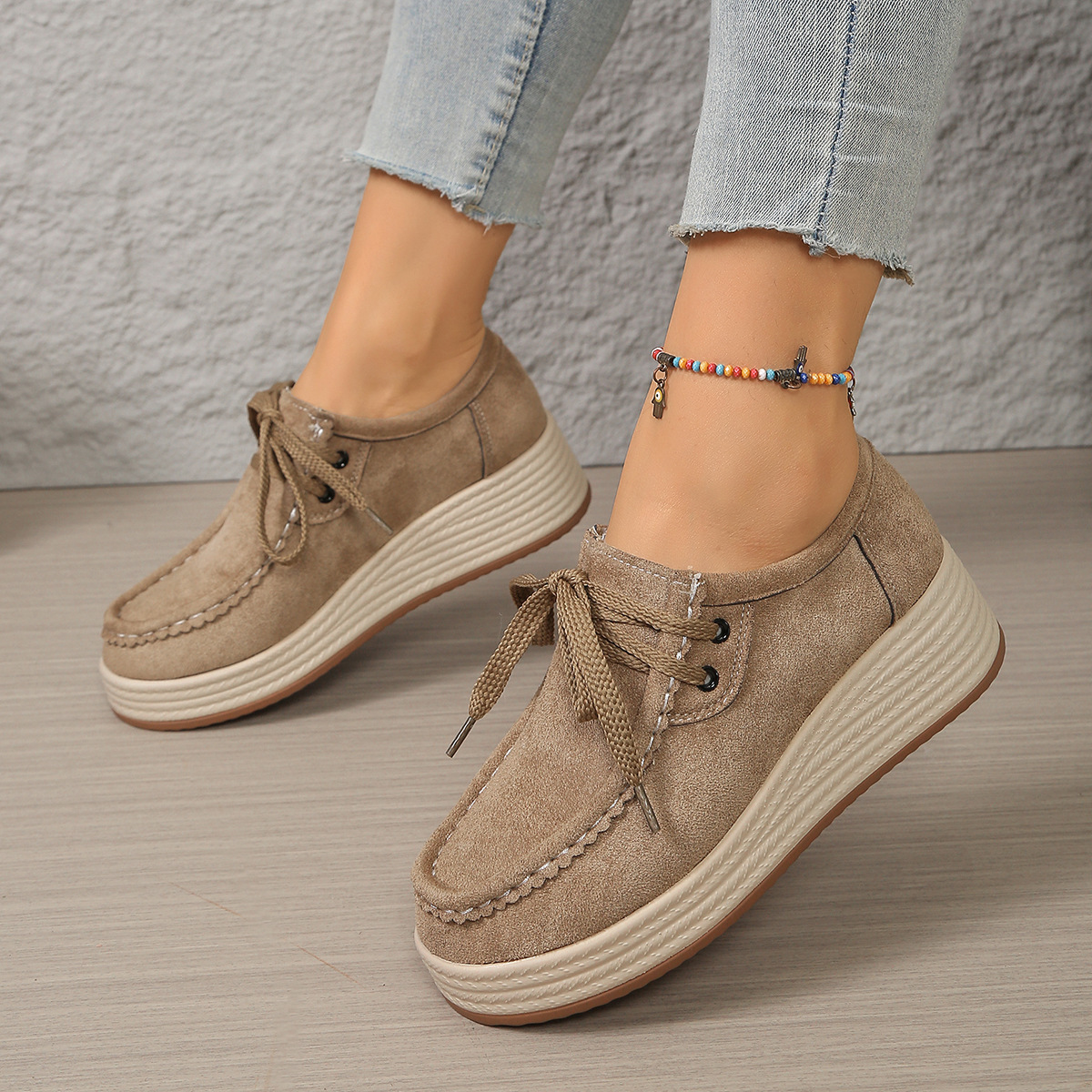 Women's Comfortable Thick-Soled Large-Size Shoes