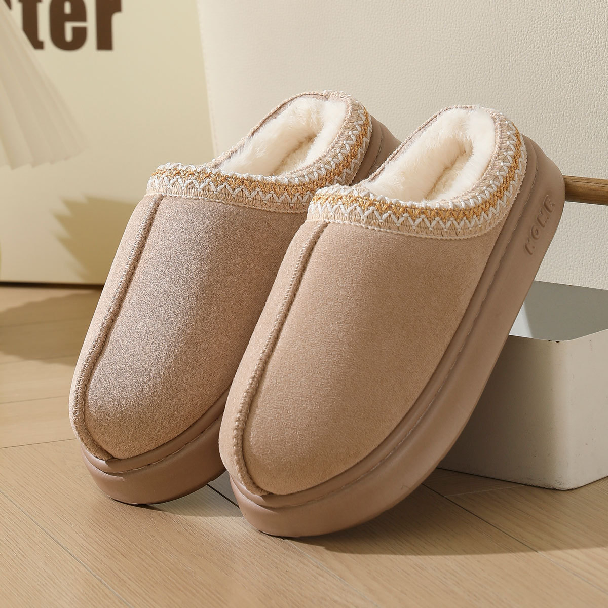 Women's Soft EVA Indoor Plush Slip-On Slippers