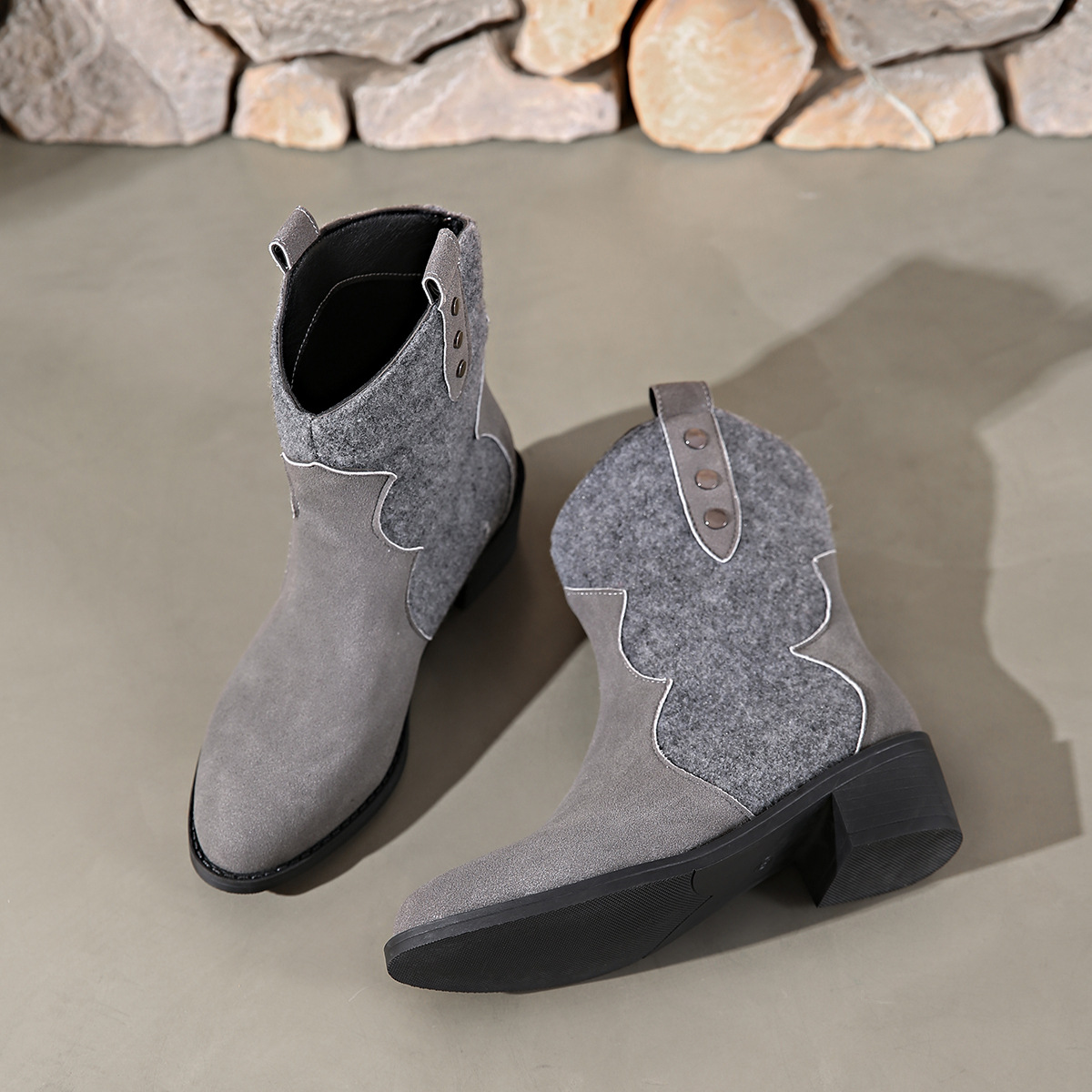 Women's Chunky Heel Ankle Boots