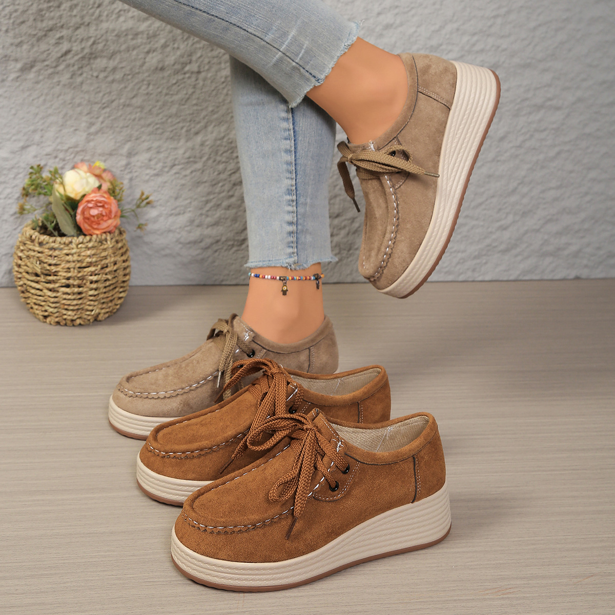 Women's Comfortable Thick-Soled Large-Size Shoes