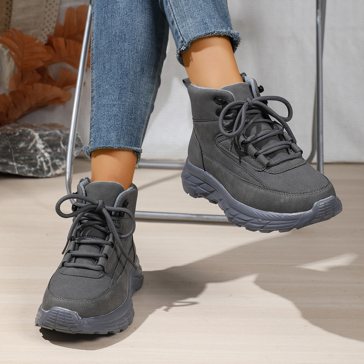 Women's Winter Thick Cushioned Sole Ankle Boots