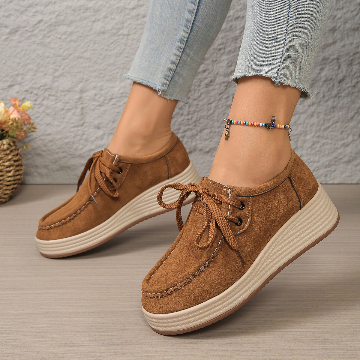 Women's Comfortable Thick-Soled Large-Size Shoes