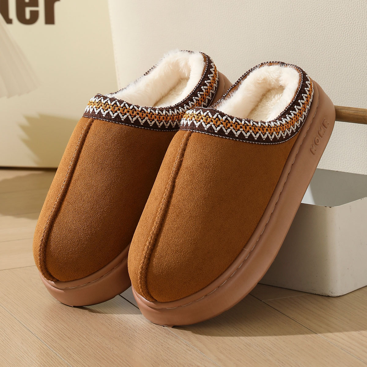 Women's Soft EVA Indoor Plush Slip-On Slippers