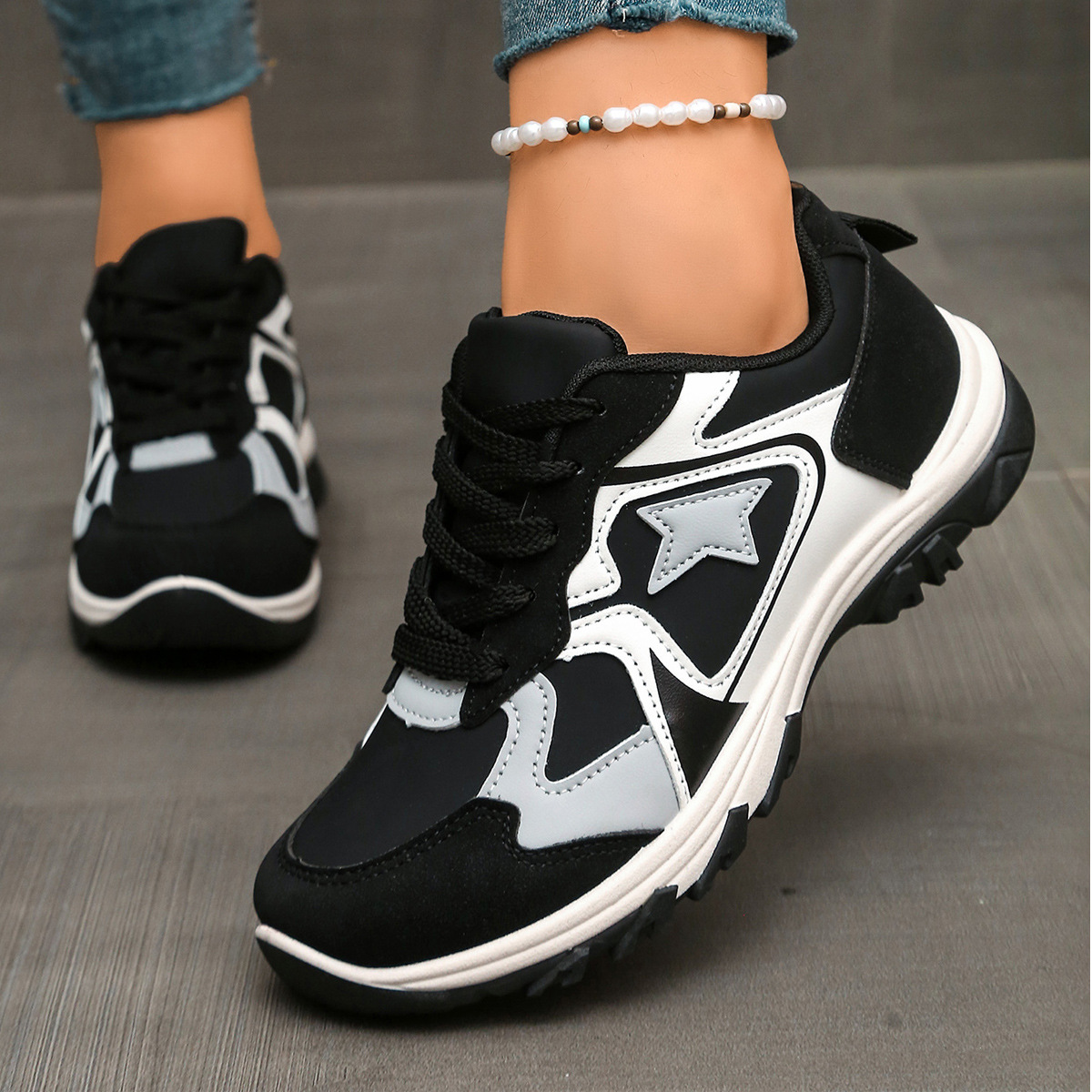 Colorblock Comfortable Breathable Casual Sneakers