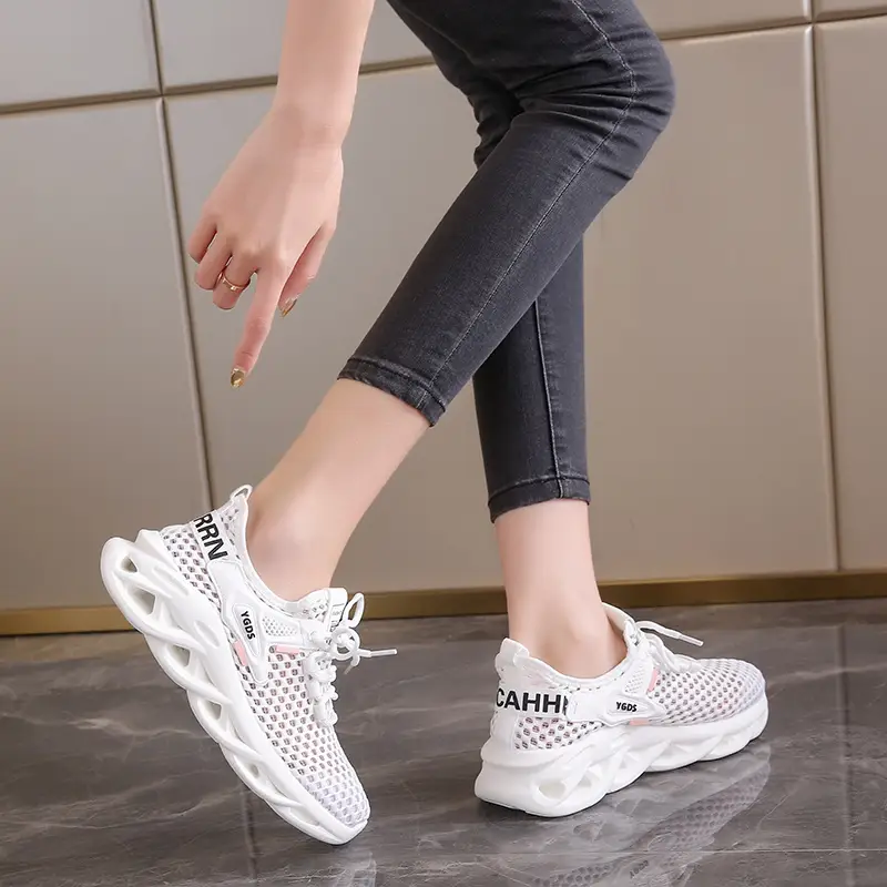 Women's Breathable Mesh Sneakers - Lightweight Athletic & Casual Shoes with EVA Sole