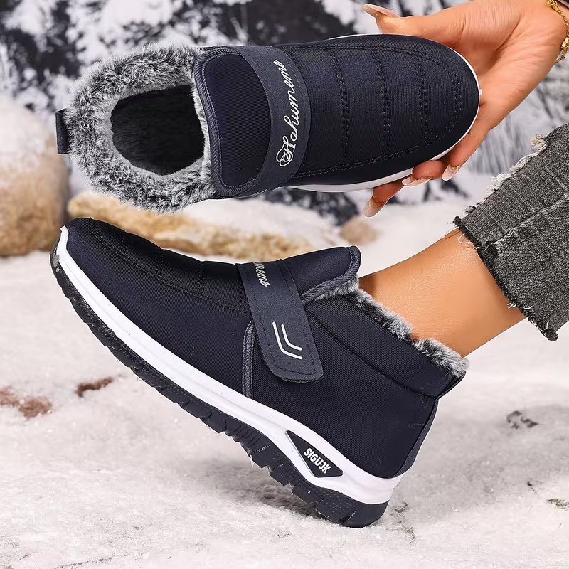 Women's Heavy-Duty Slip-Resistant with PVC Sole & Insulated Warm Lining Short Boots