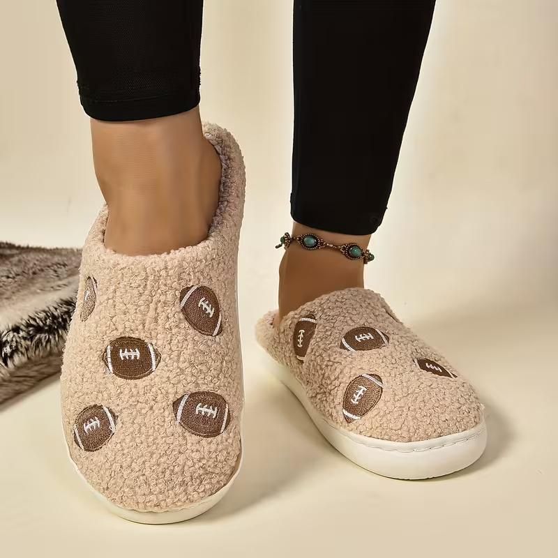 Women's Soft Fabric Non-Slip TPR Sole Slippers