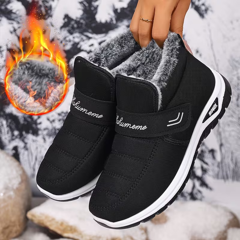 Women's Heavy-Duty Slip-Resistant with PVC Sole & Insulated Warm Lining Short Boots