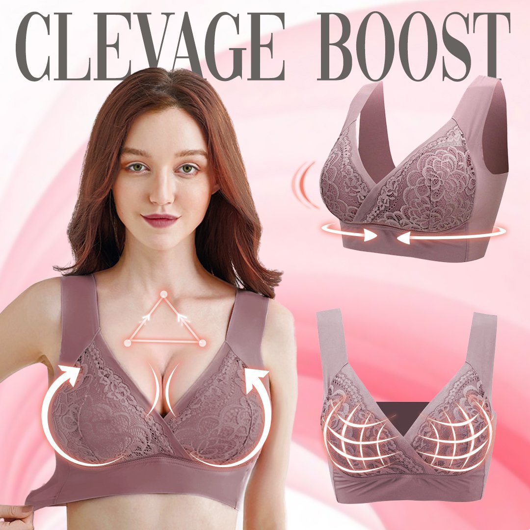 Full-Figure Seamless Lace Flory Bra