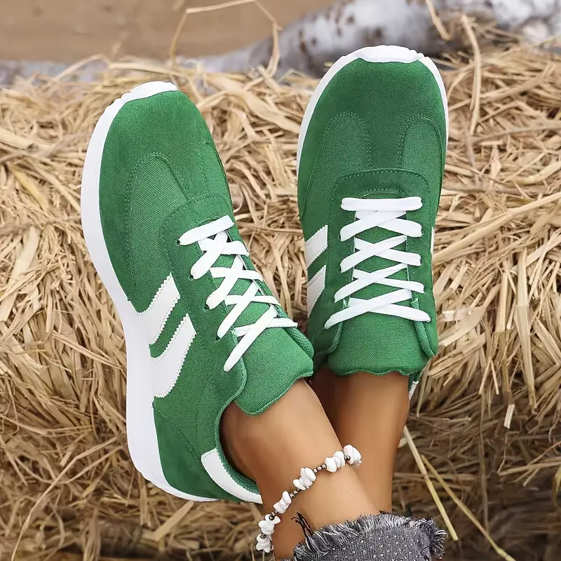 Women'S Classic Comfortable Casual Lace-Up Lightweight Non-Slip Athletic Sneakers