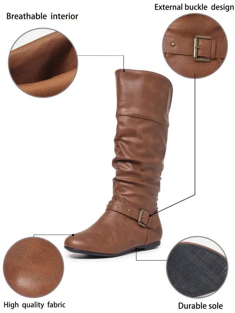 womens brown   cover ankle boots with side zipper   collar round toe flat heel comfortable fabric tpr sole ladies boots comfortable footwear stylish footwear durable construction   details 1