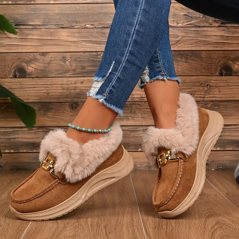 Women's Warm Imitation Rabbit Fur Winter Boots