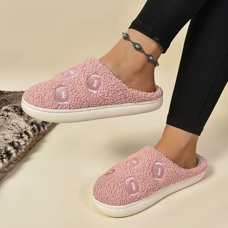 Women's Soft Fabric Non-Slip TPR Sole Slippers