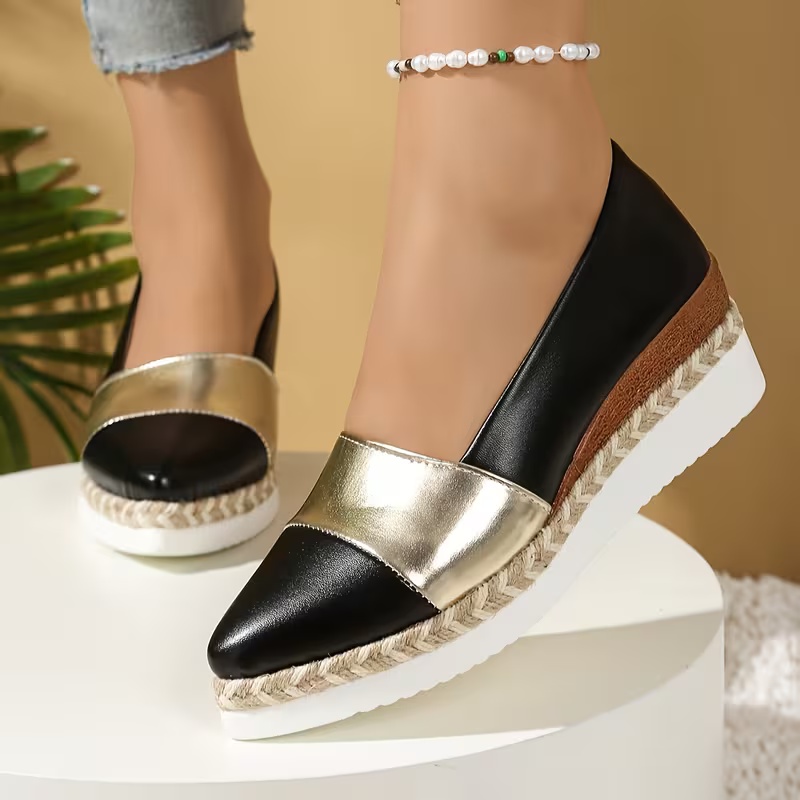 Women's Pointed Toe Platform Loafers