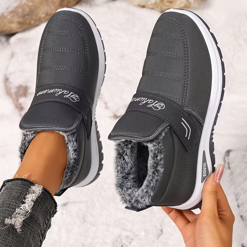 Women's Heavy-Duty Slip-Resistant with PVC Sole & Insulated Warm Lining Short Boots