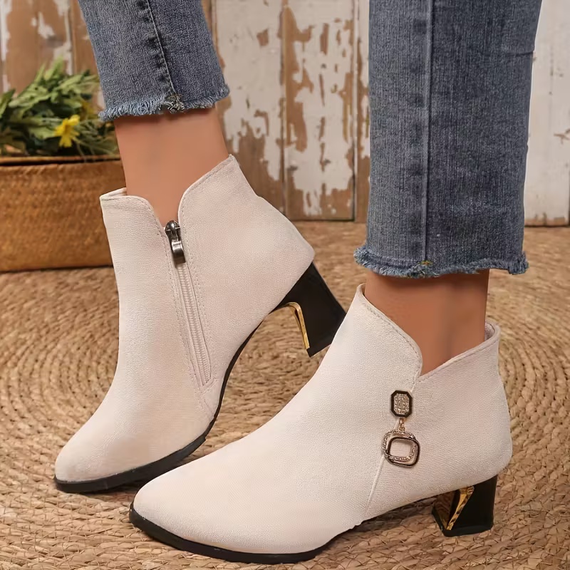 Women's Elegant Chelsea Plush Lining Ankle Boots