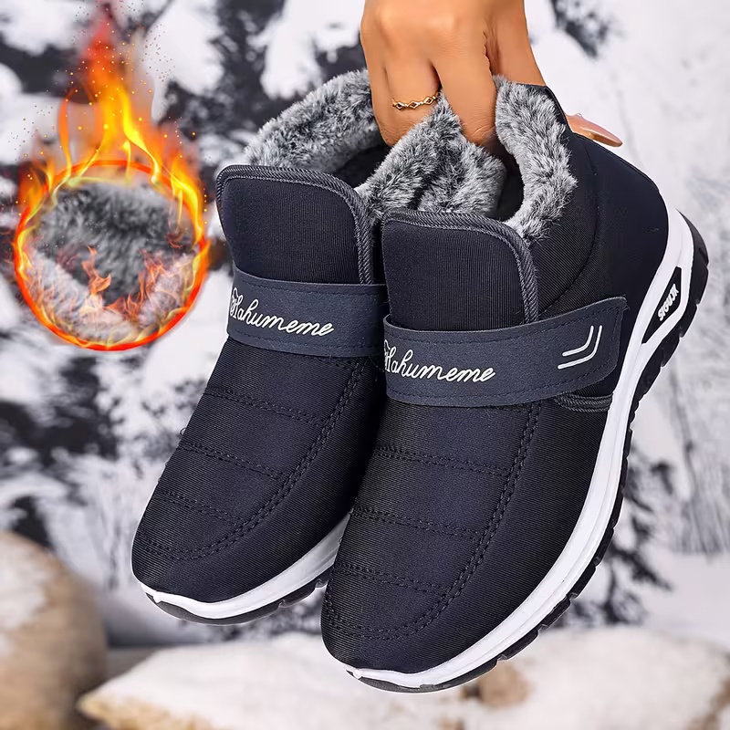Women's Heavy-Duty Slip-Resistant with PVC Sole & Insulated Warm Lining Short Boots