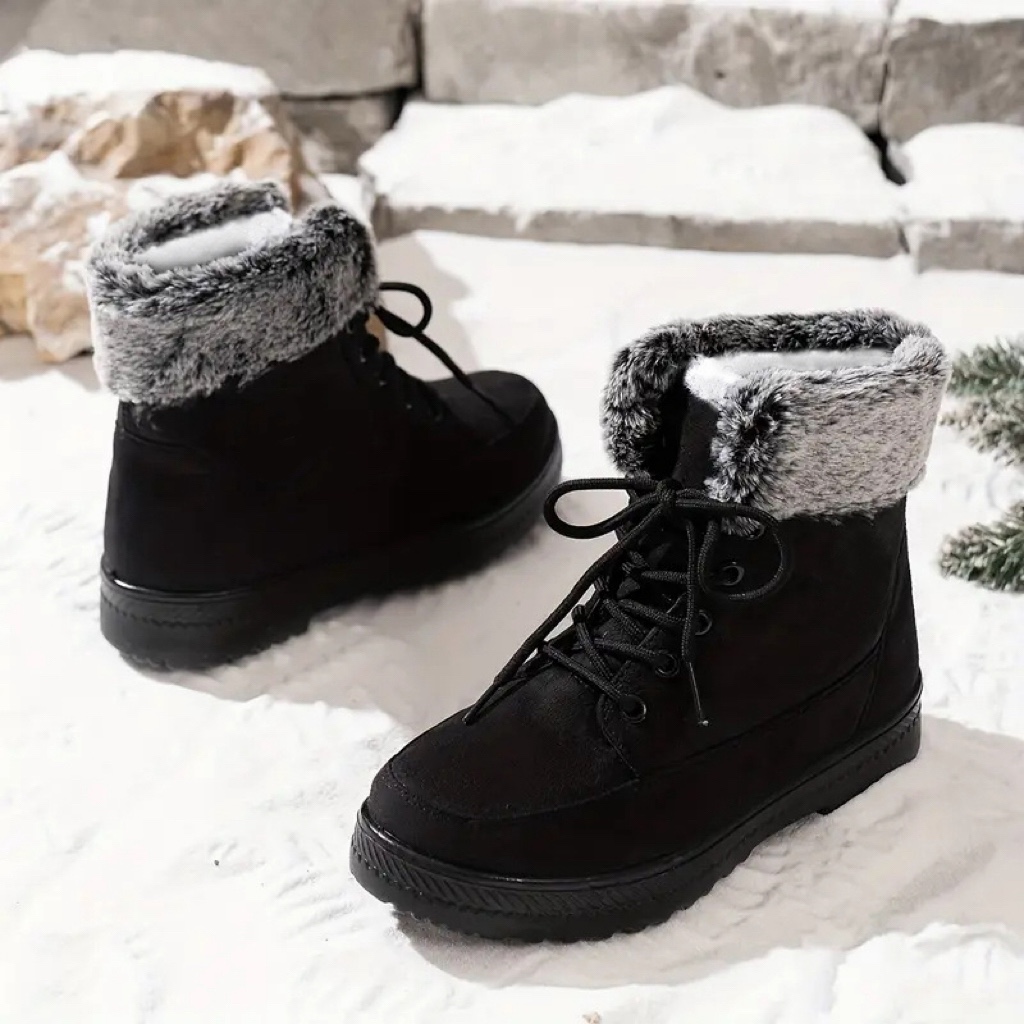 Women's Warm Lined Interior Breathable Winter Boots